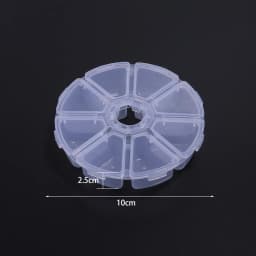 1Pc Multifunctional Clear Plastic Organizer Box with Grids Container Craft Storage for Beads Organizer Art DIY Jewelry