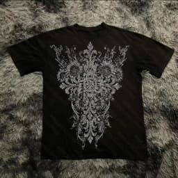 Retro Classic Gothic Style T-shirt Print Oversized Shirt High Street Shirts Gothic Round Neck Cotton Tops New Mens Women T Shirt