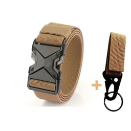 New Quick Release Metal Pluggable Buckle Tactical Belt Breathable Elastic Military Belts For Men Stretch Pants Waistband Hunting