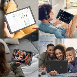 PRITOM Tablet 10 inch Android 14 32GB ROM 512GB Expand Tablets, 2GB RAM Wi-Fi 6 Tablet PC with 1.6GHz Quad Core CPU, 10.1 inch