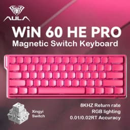 AULA WiN 60 Magnetic Axis Keyboard RT Custom Mechanical Wired Connection for Gaming with Webdriver for 8K Response Rate