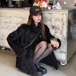 Winter 2026 New Eco-Friendly Short Thickened Lamb Fur Jacket Stand Collar Korean Style Women's Fashion Outerwear Coat