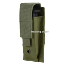 Tactical Molle Single Magazine Pouch 9mm Mag Holster Universal Pistol Mag Holster for G17 G19 M9 P226 Hunting Gear