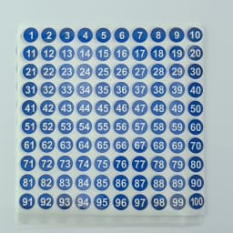 Colors 1-100 Number Sticker 10mm Paper Round Self Adhesive Number Sticker Label White Marking Digital Label Sticker