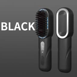 Wireless Straight Curling Hair Comb Heating Negative Ion Hair Straightener Rechargeable Anti-scalding Electric Hair Care Brushes
