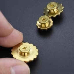 High-End Brass Wallet Buckle Leather Decorative Studs Brass Chrysanthemum Studs Belt Buckle Decoration Pure Copper Hardware