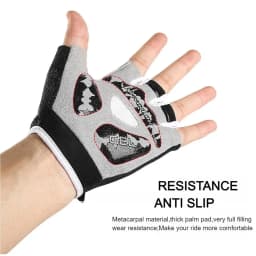 professional outdoor bicycle gloves, with touch screen shock absorption, anti slip, wear-resistant riding half finger glo