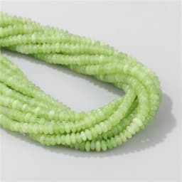 2X4MM Natural Abacus Stone Beads Blue Green Pink Flat Rondelle Beads for Jewelry Making Bracelets Necklace Accessories Wholesale