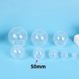 3D Sphere Ball Silicone Mold Round Clear Mould for UV Resin Epoxy Resin Craft Supplies Flowers Preservation for Home Decor