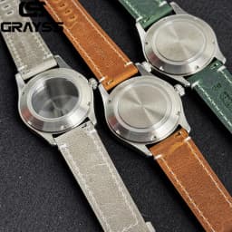Retro 36/39mm Pilot Little Prince Watch Case Stainless Steel Sapphire Glass 20ATM Fit NH35 NH36 Movement Part Leather Strap