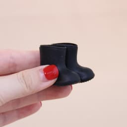 1:12 Miniature Realistic Silicone Rain Boots Suitable for Mini House Decoration