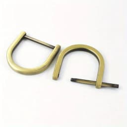 2pcs Shackle Screw D Rings U Shape D-Ring Replacement for Purse Keychain Strap Buckle