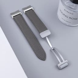No Gaps Leather Strap for Samsuang Galaxy Watch 6 5 4 40MM 44mm Magnetic Buckle Band Galaxy Watch 6 4 classic 43 47mm 42 46MM