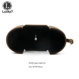 Double Open Button Jewelry Box Valentine's Day Birthday Surprise Gift Ring Pendant Stud Necklace Box Jewelry Boxes and Packaging