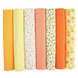 7PCS 25 X 25cm/50 X 50cm Squares Cotton Craft Fabric Cloths for DIY Bundle Patchwork Quilting Sewing Scrapbooking Art Craft
