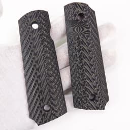 1Pair Tactics Full Size G10 Material Peacock Textured 1911 Grips Patches DIY Making Replace Accessories Scales Decor Slabs