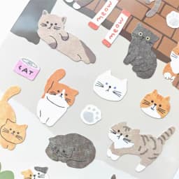 BONITO Cute Stray Cat Animals Paper Stickers Scrapbooking Diy Journal Stationery Sticker School Gift B6147