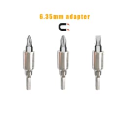 4mm Adapter 6.35mm 1/4" Precision Bits Set Screwdriver Repair Mobile Phone Camera Computer Holder Hex Shank