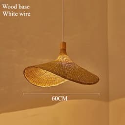 Modern Creative Straw Hat Chandelier Chinese Style Handmade Woven Bamboo Lamp Bamboo Chandelier Tea Room Rattan Hand-woven Lamps