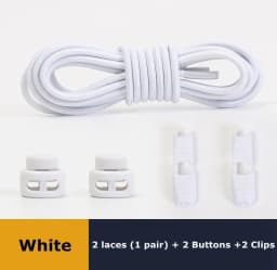 No Tie Shoe Laces Suitable for All Shoes Round Spring Lock Elastic Shoelaces Quick Wear in 1 Second Hiking Sports Lazy Shoelace