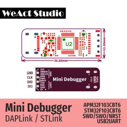 WeAct Mini Debugger DAPLink STLink V2.1 SWD SWO USB To Uart Module