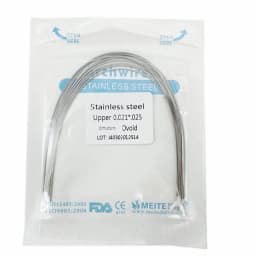 10pcs/pack Dental Orthodontic Stainless Steel Round/Rectangular Wire Ovoid Form Dentist Material Dental Arch Wire