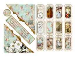 1Pack Retro Vintage Medieval Monument Sticker DIY Craft Scrapbooking Album Junk Journal Decorative Stickers