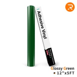 HTVRONT 12"X 5ft Permanent Adhesive Vinyl Roll 30x152cm Glossy Self-adhesive Film For Cricut Craft Art Sign Decal Windows Glass