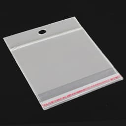 100pcs Transparent Self Sealing Adhesive OPP Plastic Bags with Hang Hole for Jewelry Gift Packing Retail Display Packaging Bag