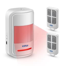 KERUI 433MHz Infrared Motion Sensor Detector Alarm/Doorbell Two Modes Wireless PIR Motion Alarm with Remote SOS for Home Elders