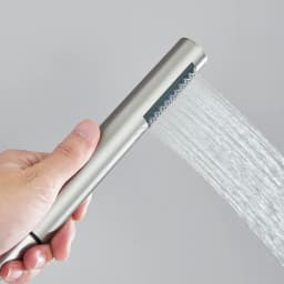 Brushed Golden Hand Held Shower Head Black Handshower Head Plastic Head Faucet Accessory Single Function