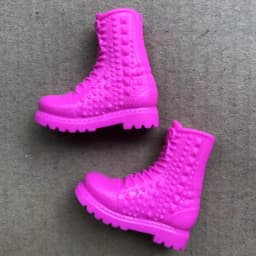 Original 1/6 Doll Long Boots White Black Red Silver Blue Colorful Doll Shoes DIY Doll Personality Decors