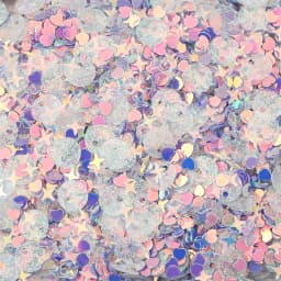 20g Sequin Glitter 3-6mm Mix Star Heart Dot Colorful Loose Sequins for DIY Shaker Card Nail Art Scrapbook Decor Makeup Confetti
