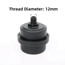 1pcs Plastic Air Compressor Muffler 12.5mm/ 16mm/ 20mm Oil-free Air Compressor Accessories Noise Filter Muffler Black
