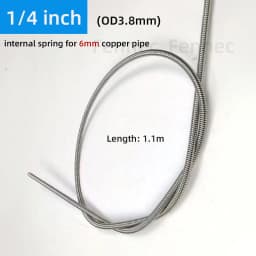 Internal Copper Pipe Bending Spring for Air Condition Steel Manual Pipeline Spring Tube Bending Tool 2/3/4/5/6 Points 6-19mm