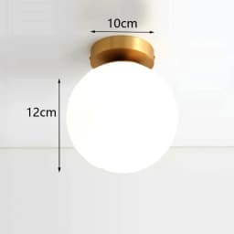 TINLAIBOR Simplicity Acrylic White Ball Ceiling Light G9 Bulbs Aisle Corridor Porch Bedroom Cloakroom Art Ceiling Lamp