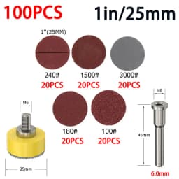 60Pcs 1/2Inch 25/50mm Sanding Discs Pads Set 100-2000  Abrasive Polishing Pad Kit For Dremel Rotary Tool Sandpapers Accessories