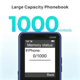 UNIWA V2000 4G Keypad Phone 2.4Inch Big Button Loud Volume 0.3MP Camera 1700mAh Russia Hebrew Keyboard Feature Phones Elderly