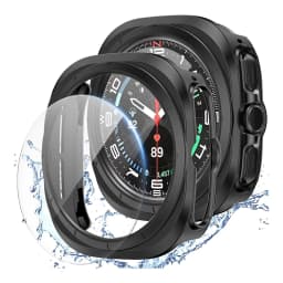 Case for Samsung Galaxy Watch Ultra 47mm Screen Protector Cover Protective Bumper Shell+Tempered Glass Film Galaxy Watch 7 Ultra