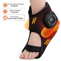 Wireless Air Pressure Foot Ankle Massager Electric Heating Vibration Massage Wrist Brace Airbag Compression Foot Muscle Relax