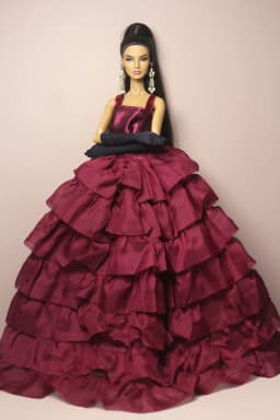 1 Set Doll Clothes 1:6 Scale Dress Gown Outfit for 11.5 Inch 30cm Doll Many Style for Choice Gifts for Girls Doll Accessories #8