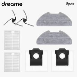 Derame D20 Air Plus Robot Vacuums Cleaner Accessory Dust Bag Rubber Brush Side Brush HEPA Filter Mop Cloths Spare