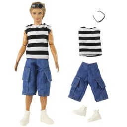 1 Set Doll Clothes Leather Clothing Outfit for 12 Inch Ken Doll Many Style for Choice 05