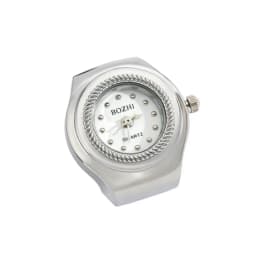 New Hot Selling Creative Alloy Shell Circular Dial Couple Ring Watch Finger Watch Cheap Gift