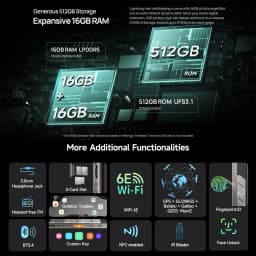 Ulefone Armor 34+ NFC 5G AI Rugged Phone 25500mAh Up to 32GB+512GB 120Hz Display 6.95" Android 15 Smartphon