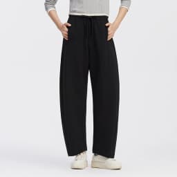 Semir Women Pants Panel Curved Barrel Leg Contrast Patchwork Loose Sport Style Casual Autumn Trousers Daily Wear 2026