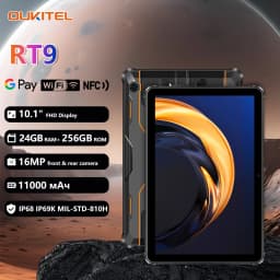 Oukitel RT9 10.1" HD Display Rugged Tablet 11000mAh Battery 24GB RAM 256GB ROM Rugged Table Android 14.0 Tablet PC