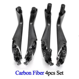 2/4PCS Left Right Carbon Fiber Interior Car Door Handle Inside Cover Trim For BMW 5 Series M5 G30 G31 F90 2017-2022 51417438523