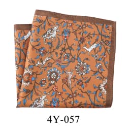 Tailor Smith Men's Classic Red Khaki Print Dot Handkerchiefs Paisley Floral Pockets Square Wedding Hankies Business Gift for Him