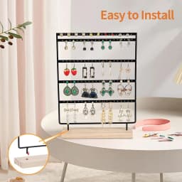 5-Tier Earring Display Stand Organizer Holder with 100 Holes Jewelry Tree Rack for Girls Storage for Earrings